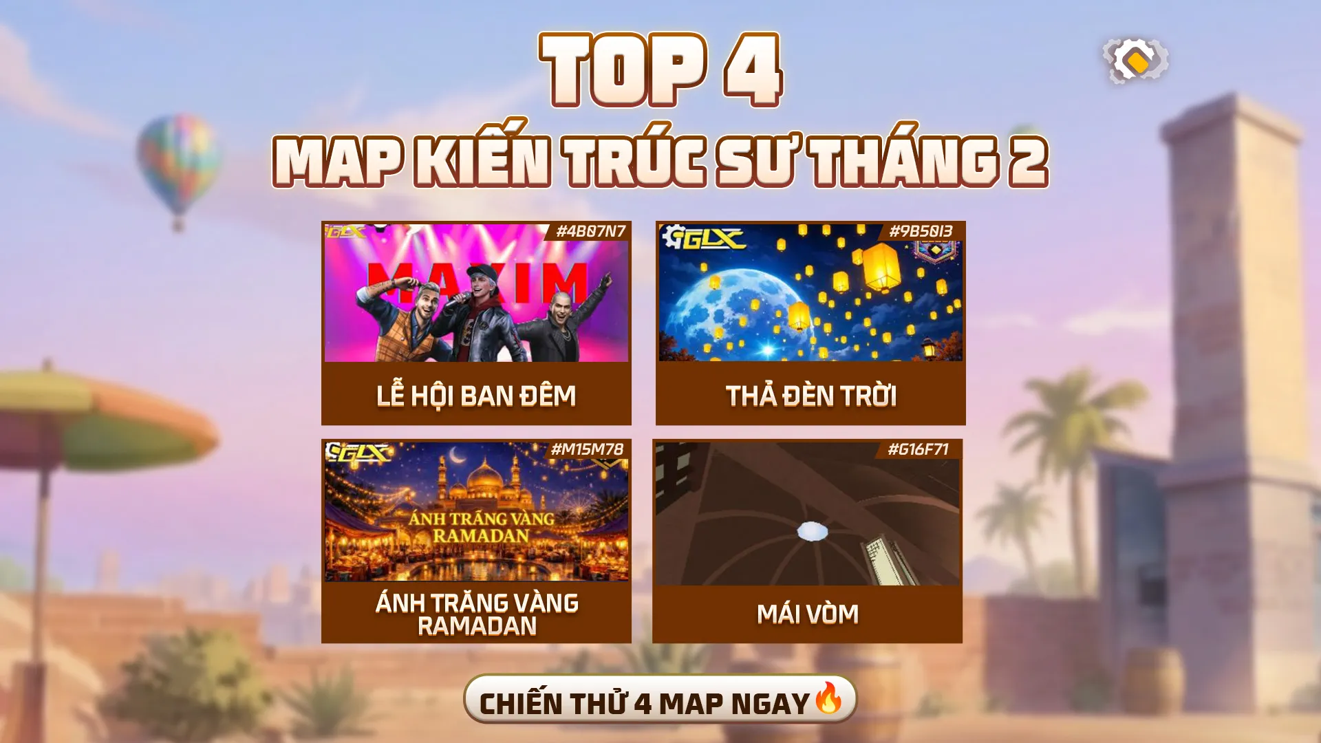 TOP 4 MAP KIẾN TRÚC SƯ THÁNG 2